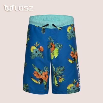 China LQSZ Plus Size Quantity Customized Toddler Boy Swim Trunks Floral Swimsuit Swimming Trunks Boys Swim Trunks Beach Wear for sale