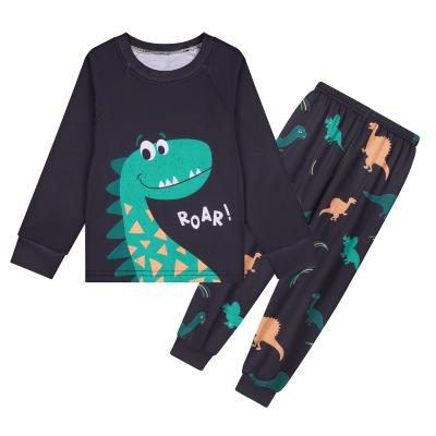 China LQSZ 2022 Black QUICK DRY Popular Base Dinosaur Animal Boys 3D Printing Pattern Kids Custom Made Children's Pajamas for sale