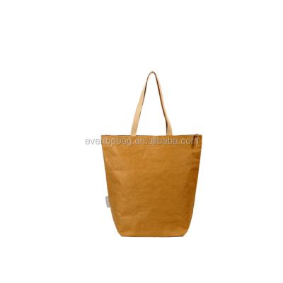 China Special Style Design Eco-Friendly Leisure Kraft Paper Carry Bag Paper Grocery for sale