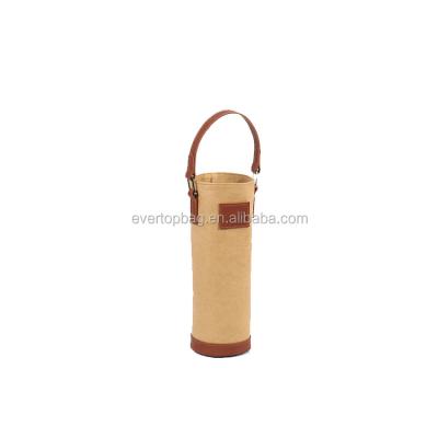 China Sustainable Top Quality Recyclable Washable Kraft Wine Bag for sale