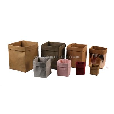 China OEM Sustainable Custom Washable Food Paper Small Kraft Bags Brown for sale