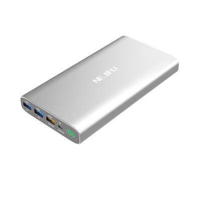 China Hot Selling 24000mah Portable Fast Charging Charger 3.0 Power Bank With 3 USB Outputs for sale