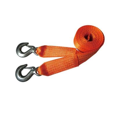 China Heavy Duty Polyester Polyester Car Tow Strap With Hooks For Car Emergency for sale