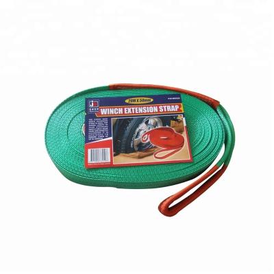 China 8T Polyester Webbing Sling Lifting Sling Belt Winch Extension Strap for sale