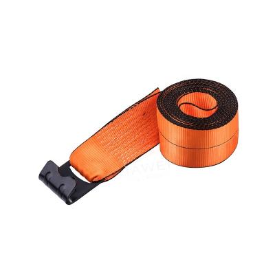 China Netting Cargo Lashing Strap 3inch 16250lbs Cargo Winch Strap With Flat Hook for sale