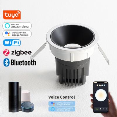 China Wholesale SKD supply and smart projector fittings Tuya bluetooth wifi ceiling TDC change dimming wall wash foyer light zigbee downlight for sale