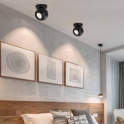 China Wholesale supply of SKD and fittings 360 degree rotatable home hotel commercial spherical adjustable surface mounted spotlight led downlight for sale