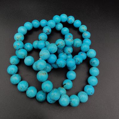 China Natural Turquoise Turquoise Round Beads Jewelry for sale