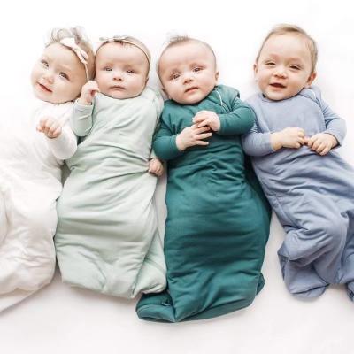 China Spandex Rayon Muslin Blankets/Bamboo Fiber Stretch Breathable Infant Bamboo Sleep Bags Stitches for sale