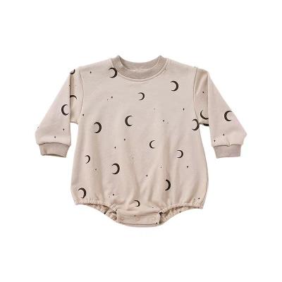 China OEM Organic Warm Overalls Polyester Cotton Logo Baby Romper Custom Boy and Girl Autumn Long Sleeve Cotton for sale