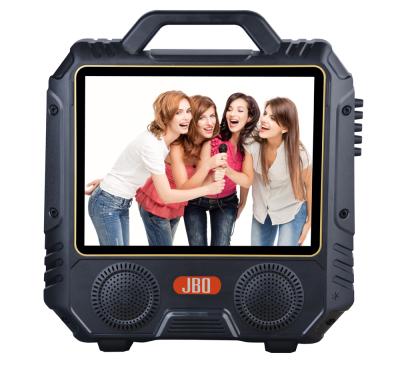 China Hot Selling Android Mini System Wireless Multifunctional Video Cart BT WIFI Karaoke Outdoor Party 14 Inch Display Screen Speaker for sale