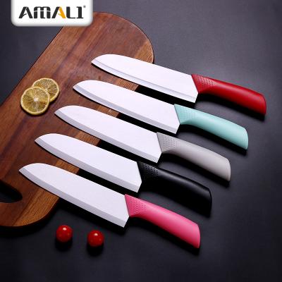 China Ready To Ship -7 Inch Kitchen Sliding Handle Anti Knife With Knife Chef Blade Ceramic Sheath Sharp Blade for sale