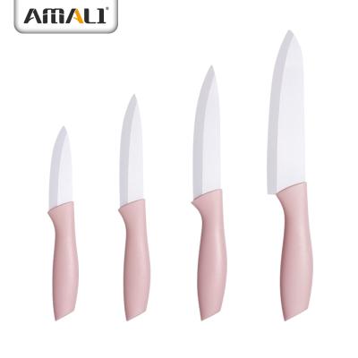 China Amazon Sustainable Best Seller - 4PCS Ceramic Knife Kitchen Cooking Knife Set Chef /Utility/Paring Knife for sale