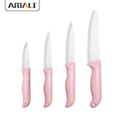 China Sustainable Kitchen Supplier-Ceramic Knife Set Fruit Ceramic Vegetable Knife Zirconia Knife Anti-Slip Handle for sale