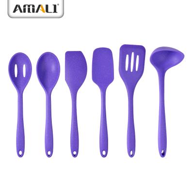 China Sustainable Silicone Kitchen Utensils Cooking Tools Kitchen Accessories Baking Tools Silicone Soft Touch Utensil Set for sale