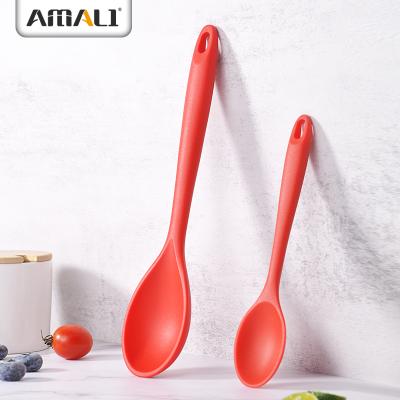 China Durable 2 Pieces Accessories Silicone Baking Spoon Server Silicone Bake Ware Silicone Kitchen Cookware Juice Spoon for sale