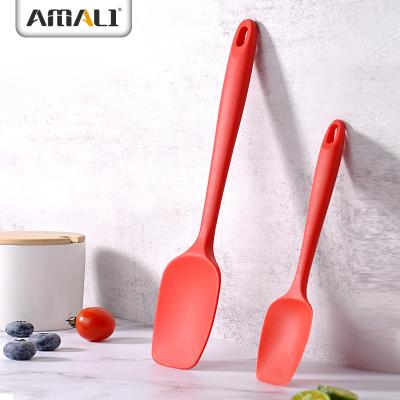 China Sustainable Food Grade Silicone Butter Spatula Baking Accessories Heat Resistant Silicone Bake Ware Silicone Utensils Scraper for sale