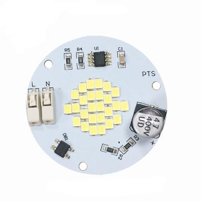 China 110V 220V 9-12W Light Weight Aluminum PCB Panel Driverless AC SMD LED Module SKD LED Light Bulb for sale