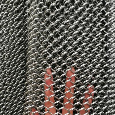 China Corrosion Resistance Metal Curtain / Decorative Metal Wire Mesh Shower for sale