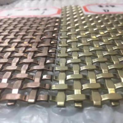 China Corrosion Resistance Decorative Bronze Mesh Cabinet Inserts for sale