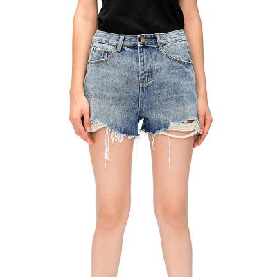 China 2021 Fashion Sustainable Girl Booty Shorts Custom Women Jeans Denim Shorts for sale