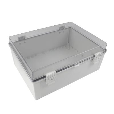 China Outdoor Cover Hard Plastic Clear PC Electronic Equipment Power Distribution Equipment Waterproof Box for sale