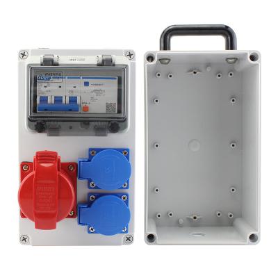 China Outdoor Industrial Portable Power Distribution Board Waterproof Electronic Equipment Junction Box With Socket for sale