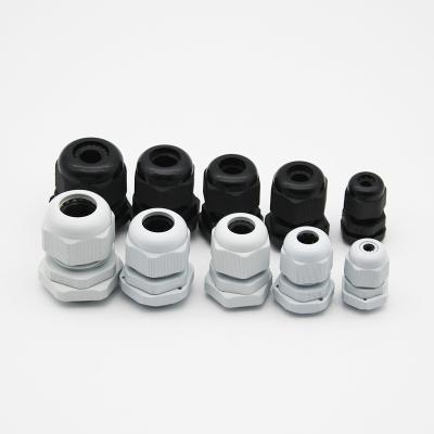 China Custom white black nylon pg13.5 ip68 nylon waterproof cable glands with sealing for sale