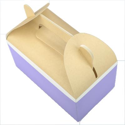 China Disposable Color Print Cake Packaging Box Dessert To Go Cardboard Logo Cake Carrying Box Custom Made for sale