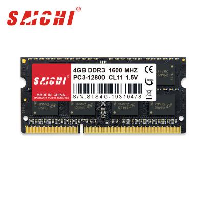 China Best Value Laptop Memory SAICHI RAM DDR3 4GB 8GB 1600MHz For Laptop for sale