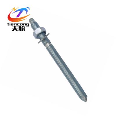 China Steel grade4.8, 6.8, 8.8, 10.9, 12.9 galvanized chemical stud anchor for sale