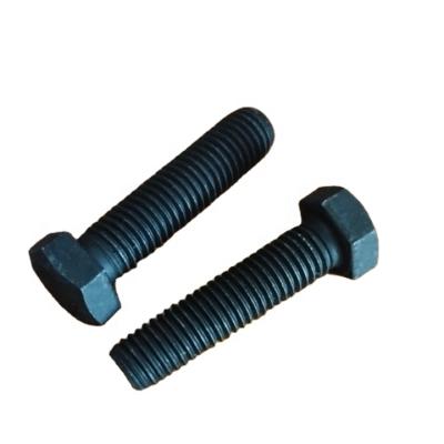 China DIN 933 Steel Hex Head Bolts Galvanized / Black Oxides for sale