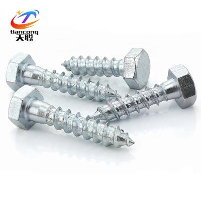 China HEX M8 Zinc Hexagon Head Tapping Screw for sale