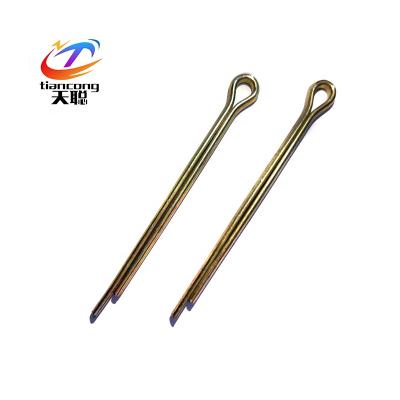 China ZINC High Quality Galvanized Spring Steel Parallel Cotter Pin For Fasten Bolt With Hole for sale