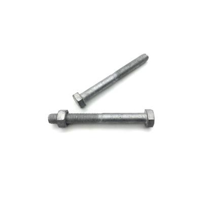 China M12 DIN 931 Galvanized Structural Steel Hex Head Screw for sale