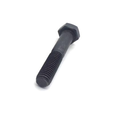 China M10 DIN 931 Structural Steel Black Oxide Hex Head Screw for sale