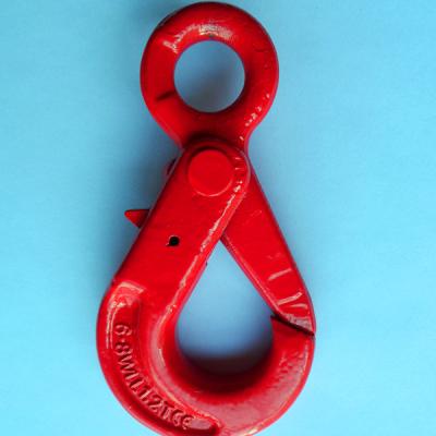 China Heavy Industry G80 Eye Sling Hook With Latch C Lifting Hook for sale