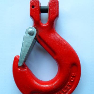 China Heavy Industry Clevis Clamp Hook With Latch Clevis Hook Safety Latch for sale