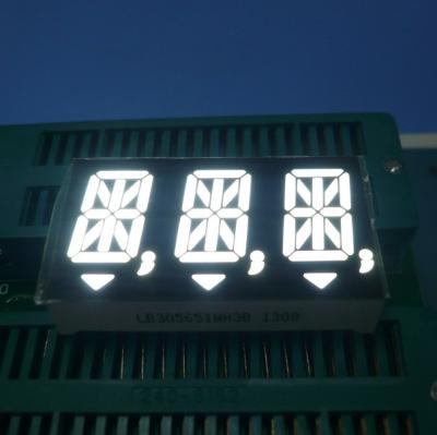 China Pantalla LED triple blanca del segmento del dígito 14 para los indicadores de Digitaces en venta