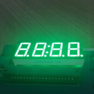 China Pure Green 4 Digit 7 Segment Led clock Display 0.56 Inch  common anode For Instrument Panel for sale