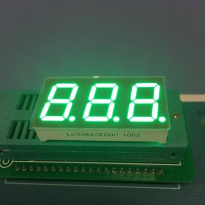 China Pure Green 3 Digit Seven Segment LED Display 0.56 