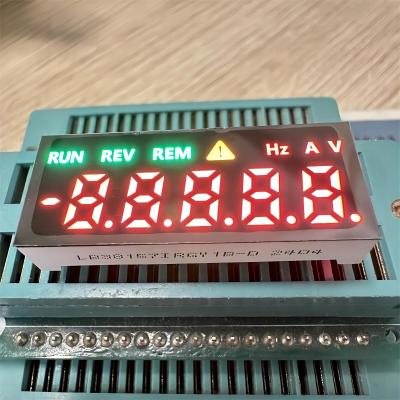 China Bright Red/Green/Amber Custom 5 Digit Seven Segment Led Display For Industrial Control for sale