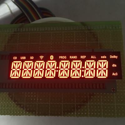 China Bluetooth Audio Alphanumeric Led Display 8 Digit 14 Segment Ultra Red Easy Mounting for sale