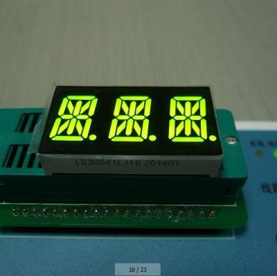 China Pulgadas a todo color del dígito 14 de la pantalla LED triple ambarina estupenda del segmento 0,56 para el indicador de Digitaces en venta