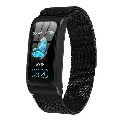 China New touch screen smart watch Midir ak12 popular smart watch information push heart rate wireless smart wristband sports watch for sale