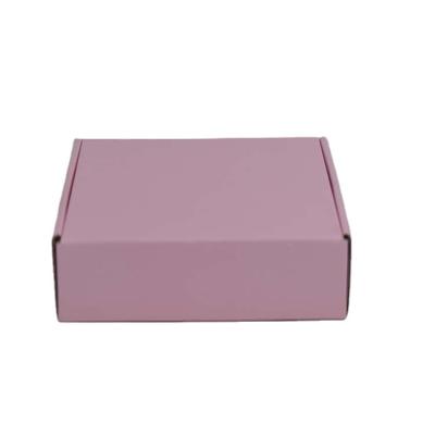 China Recyclable High Quality Pink Folding Corrugated Foldable Cheap Jewelry Paper Box for sale