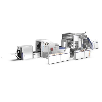 China Garment shops design tiger coffee paper bag machine paper bag machine manufacturer and production printing press paper bag machine for sale