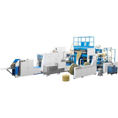 China Packaging industry automatic paper bag making machine paper bag production machine with flat handle paper bag making machine price for sale