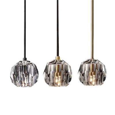 China Modern Simig Lighting Modern Pendant Lamp K9 Crystal Ball Luxury Led Chandelier Lighting For Bedroom Decorative for sale