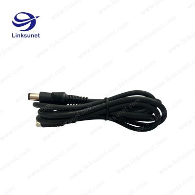 China OD 6.5MM Soldering Or Crimping Injector Wiring Harness With DC Power Plug for sale